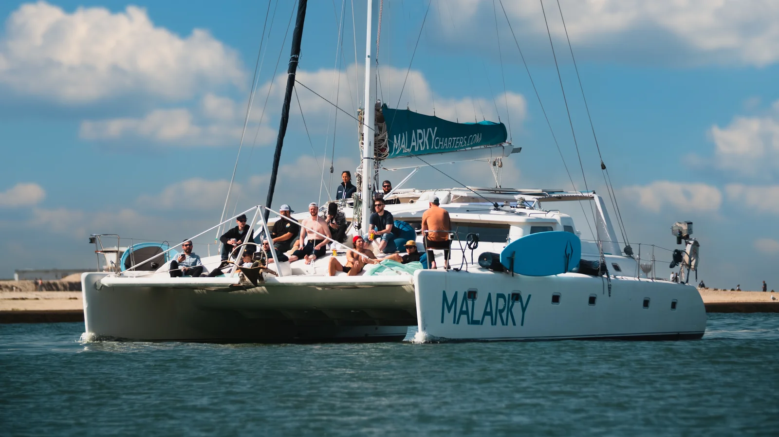 Malarky cruising the bay
