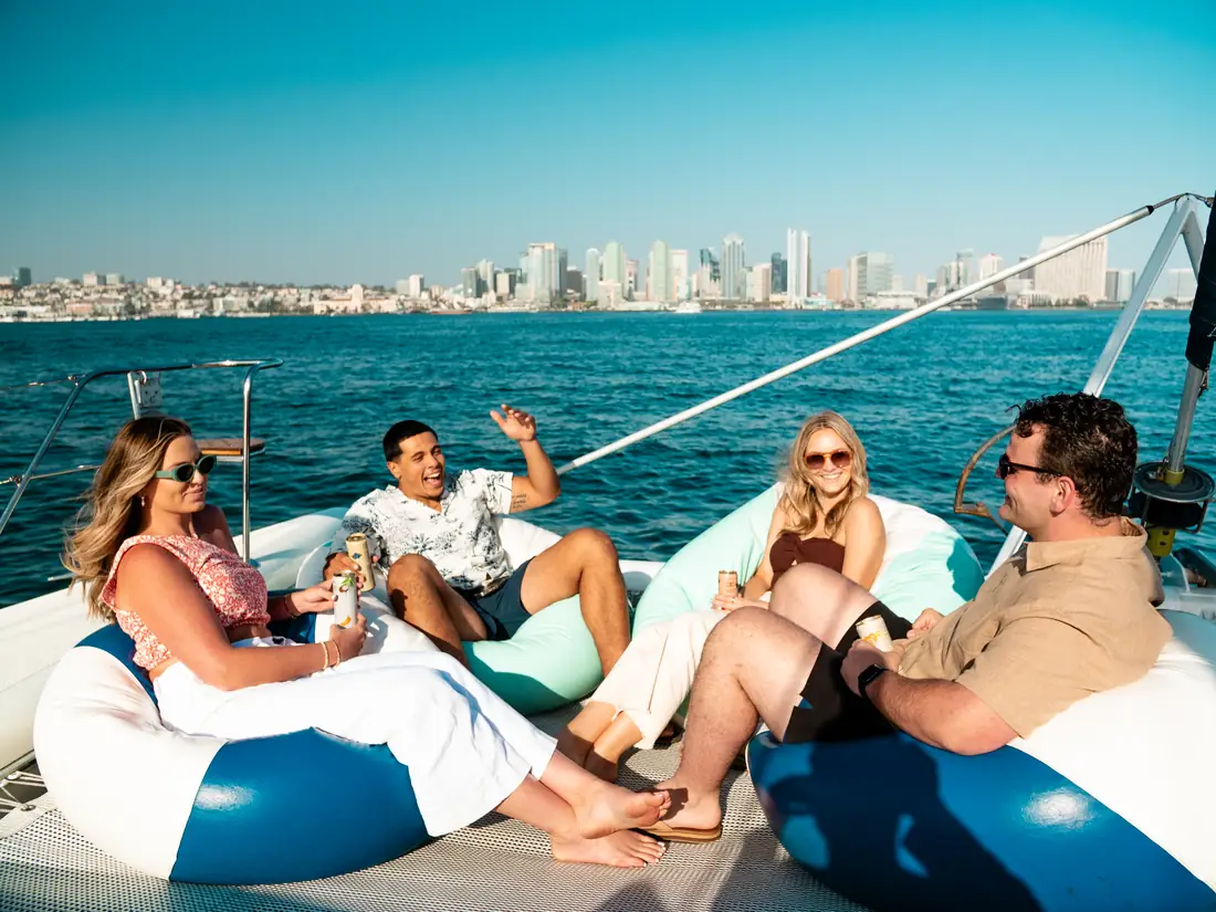 Malarky Charters' 47-foot Voyage catamaran on San Diego Bay