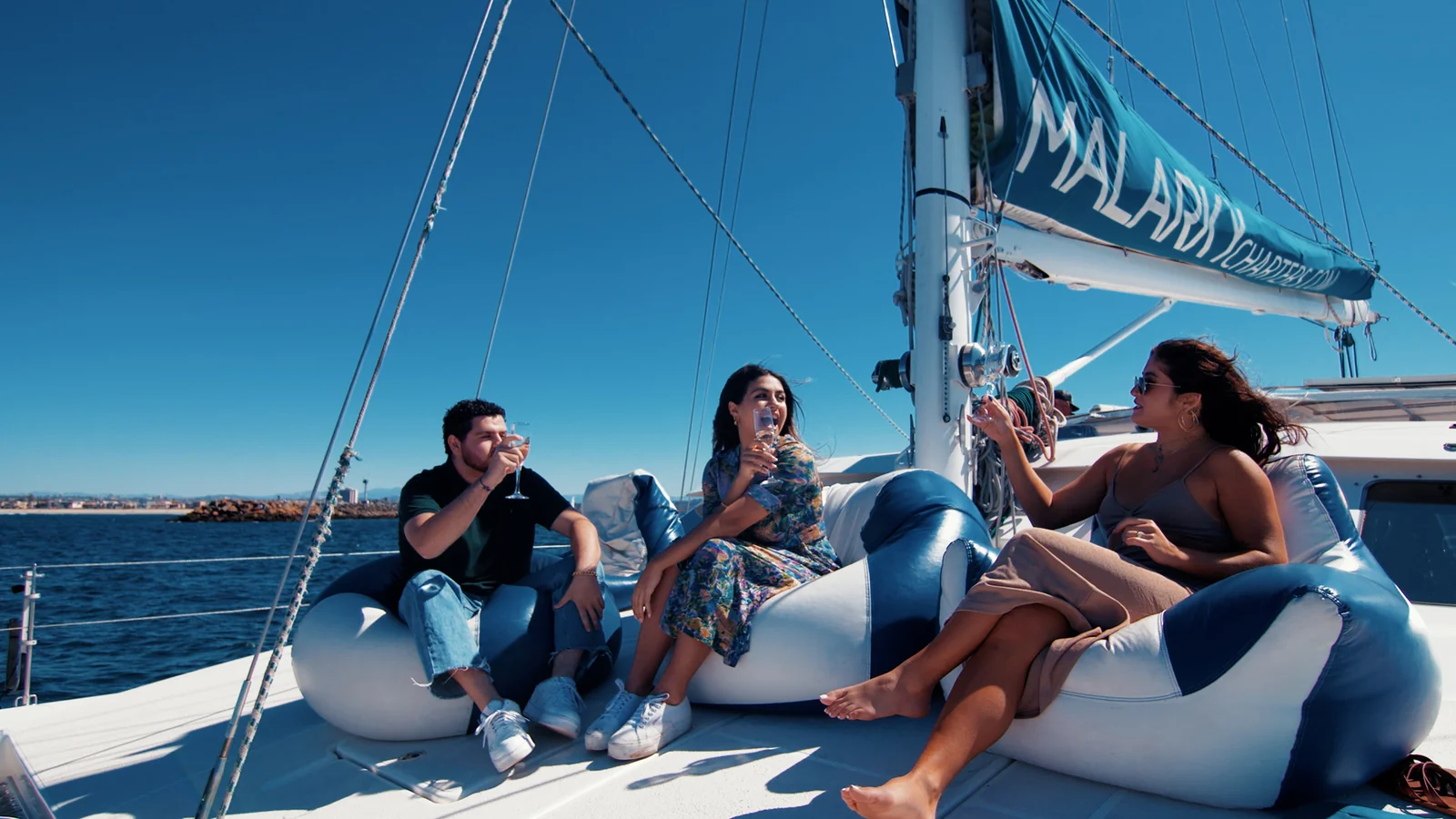 Toast beanbags sail