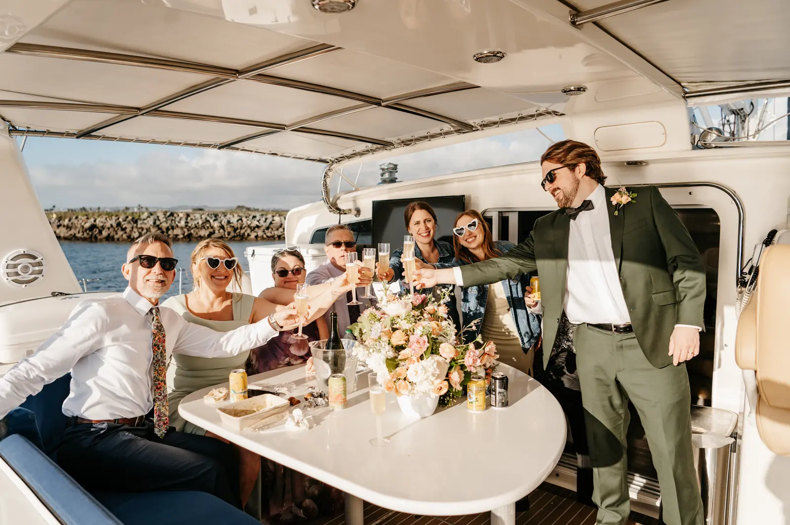 Wedding toast cabin