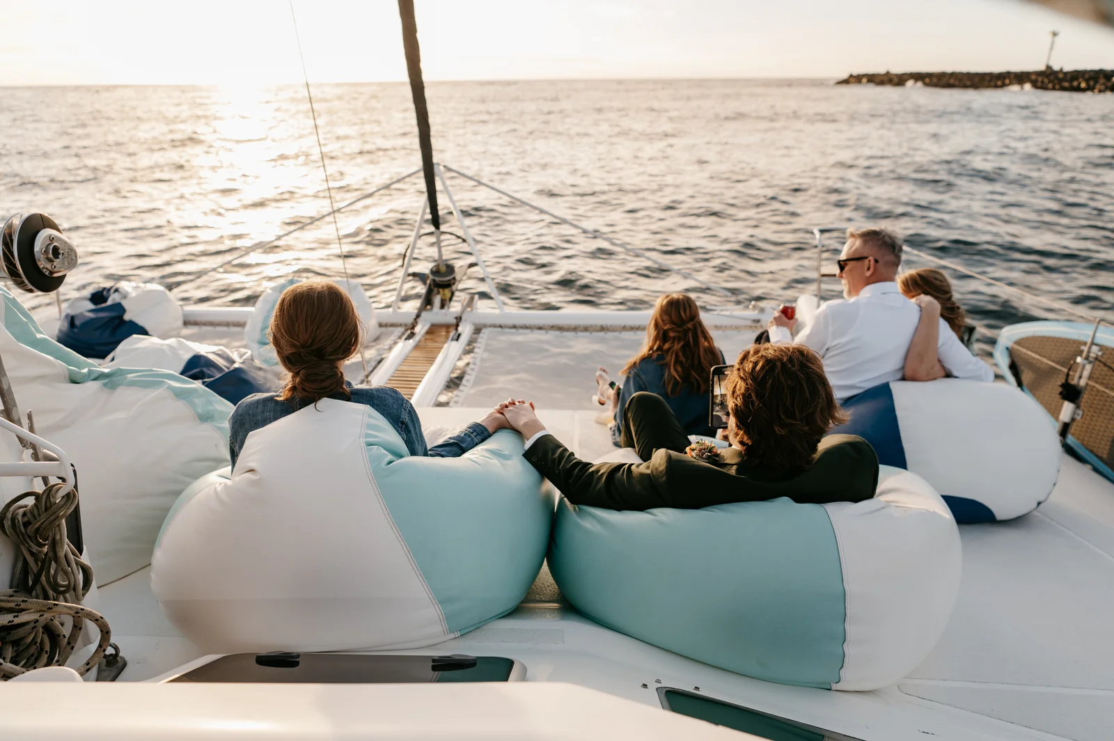 Couples bow cruise